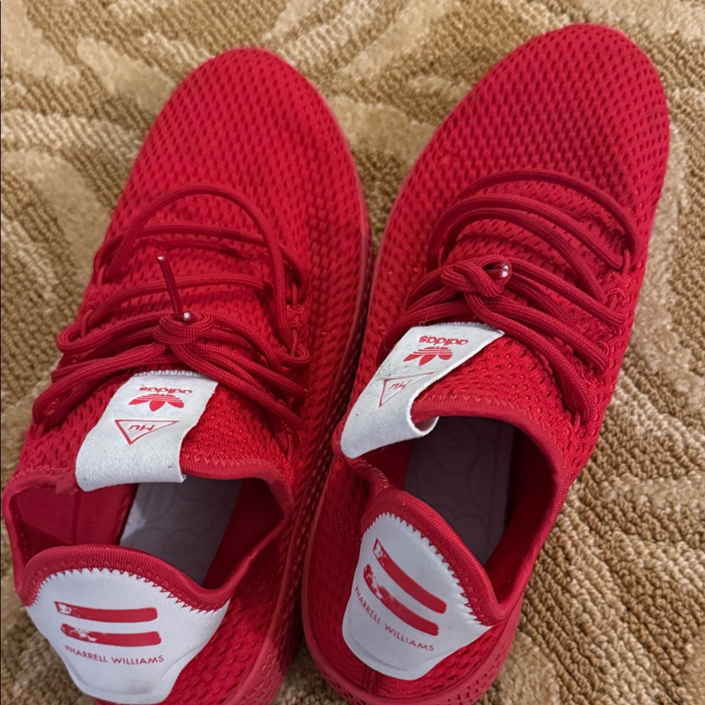 Adidas Red Human Races Sneakers men’s size 10